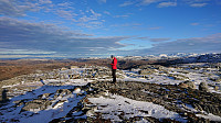 Petter at the summit of Storhogen