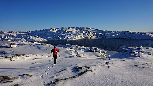 The small lake west of Sødalseggene with the summit in the background