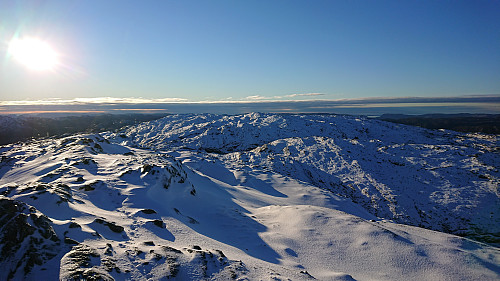 Looking back at Sødalseggene from Storevassegga
