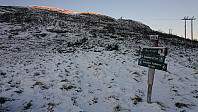 The marked trailhead
