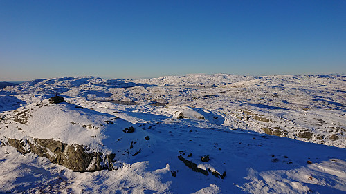 West from Bjørnshiklanten towards Svadfjellet