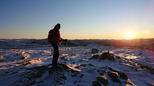 Petter at the summit of Brydalsfjellet