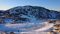 The hills northeast of the summit