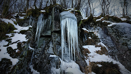Ice monster next to the road along Storevatnet :)