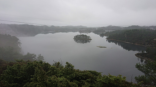 Storavatnet from just south of the summit of Høyvikåsen