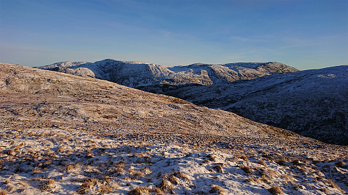 Towards Gullfjellet from Grøna