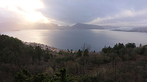 West/southwest from above Hellen festning