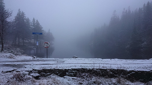 The southern end of Storevatnet