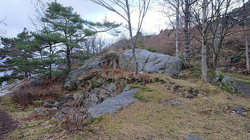 The remains of the cabin