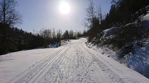 Ski tracks from Frotveit