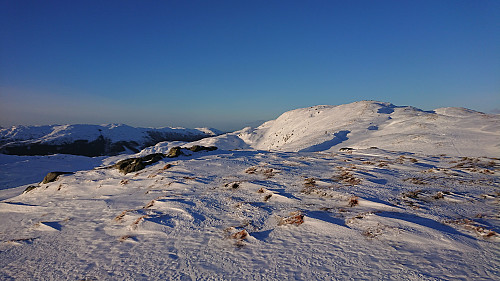 Ulvursfjellet with Livarden to the right 