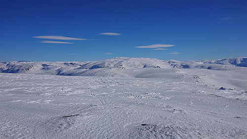 Towards Vardafjellet and Kaldafjellet from Bjørnafjellet
