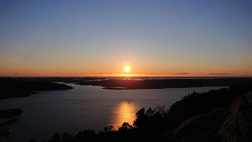Sunset from Sandviksfjellet