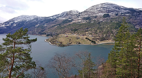 Ølnes from a spot below Bruaholten with Englandshovden in the background