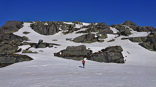 The final steep ascent to Trollahorgi