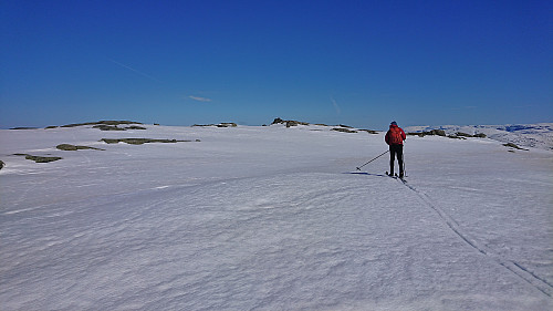 Approaching the summit of Trollahorgi