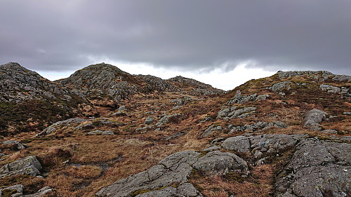 Approaching the summit of Klovfjellet