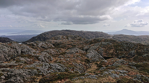 Klovfjellet from Budalsfjellet with Siggjo to the right