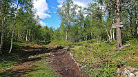 Road forking south of Økterberg
