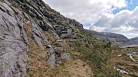 Man-made stone steps