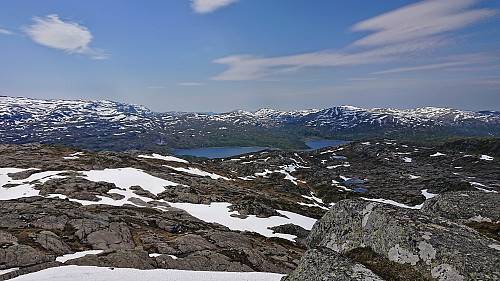 Hamlagrøvatnet from Blåkoll