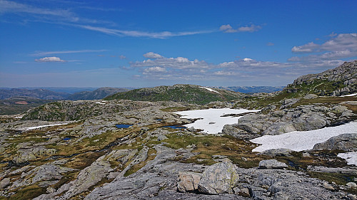 Looking back at Gråfjellet from the ascent to Bergsbukken