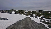 Snow-covered road at Gavlavatnet