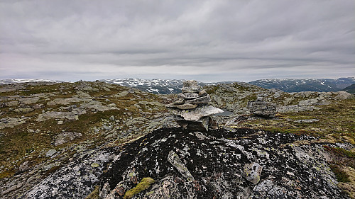 Small cairn at Hornafjellet (most likely not he highest point)