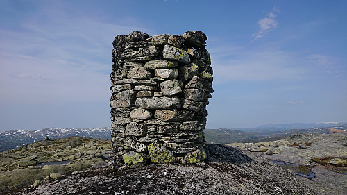 The large cairn at the summit