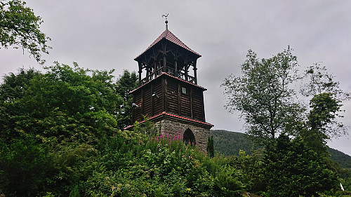 The bell tower at Storetveit kirke