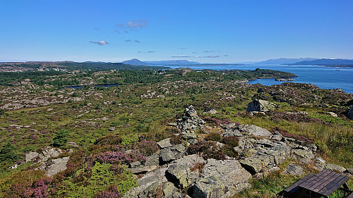 Northeast from Mørkadalsfjellet with Siggjo to the left