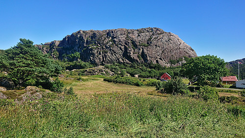 Arriving at Bergesfjellet (taken from the bike before starting the hike)