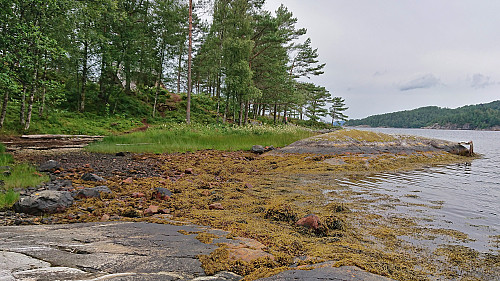 Arriving at Fjordblikk (up to the left)