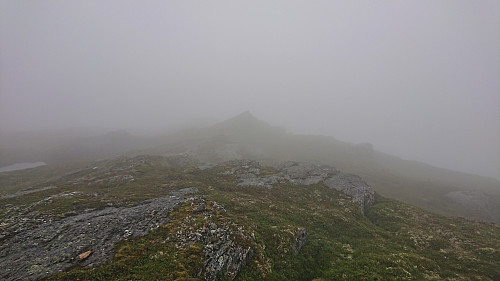 The highest point at Storhaug seen from the cairn