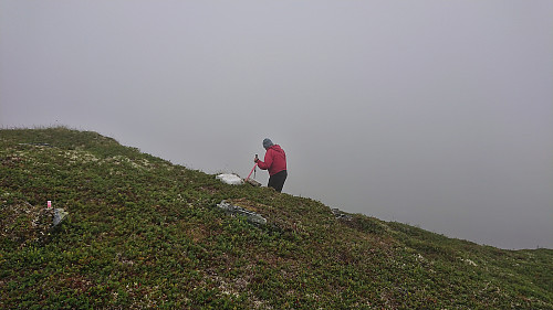 Petter at the start of the scrambling section