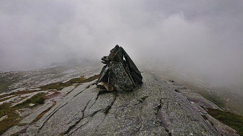 The cairn at the summit