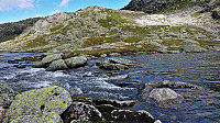 Looking back at the river crossing