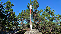 Trig marker at Sætrafjellet