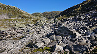 Marked trail south of Runderabben