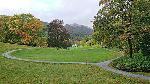 Løvstakken from the gardens in front of Gamlehaugen