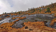 Off-trail towards Slettefjellet