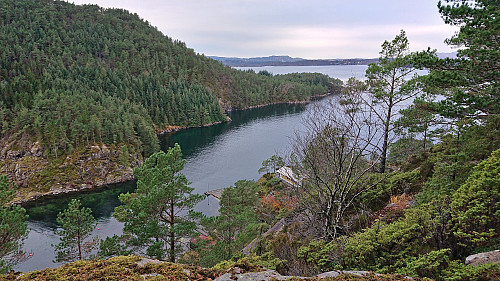 Leirvågen from close to the highest point at Kjeneset