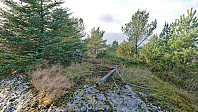 Fallen trig marker at Tveitalifjellet