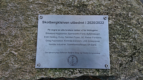 Information about the recent upgrade of Skotbergkleiven