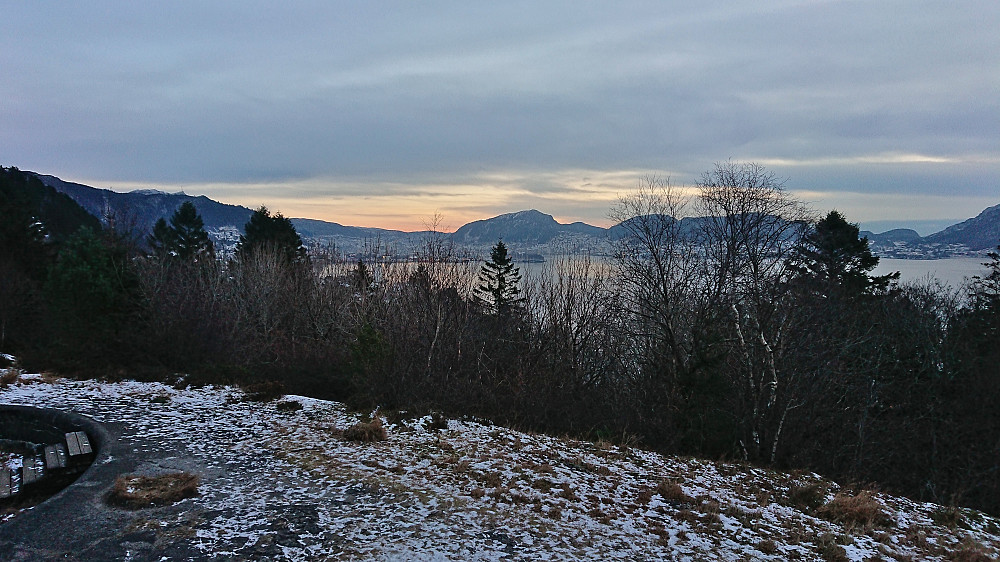 Towards the Bergen city center from Hellen festning