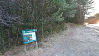 The sign at the trailhead