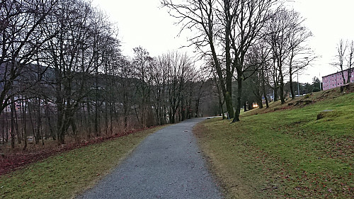 The gravel road around Orrtuvatnet