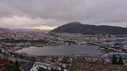 Store Lungegårdsvannet and Løvstakken from Fløyen