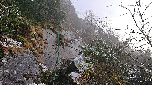 The steep ascent to Orretua