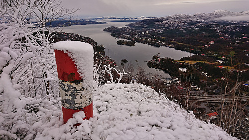 Eidsvågen from the trig marker north of Orretua